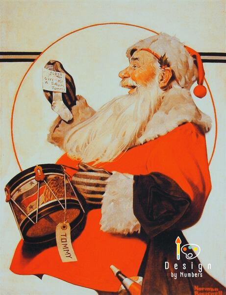 A Drum for Tommy - Norman Rockwell - Paint by Numbers
