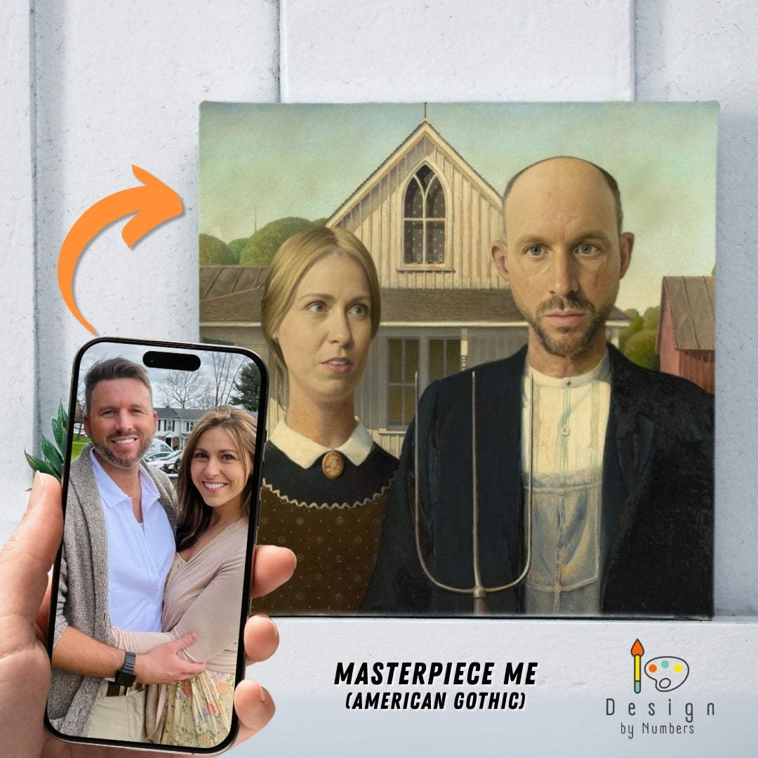 Masterpiece Me - Custom American Gothic Paint by Numbers Kits