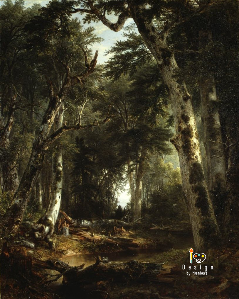 In the Woods - Asher Durand - Paint by Numbers