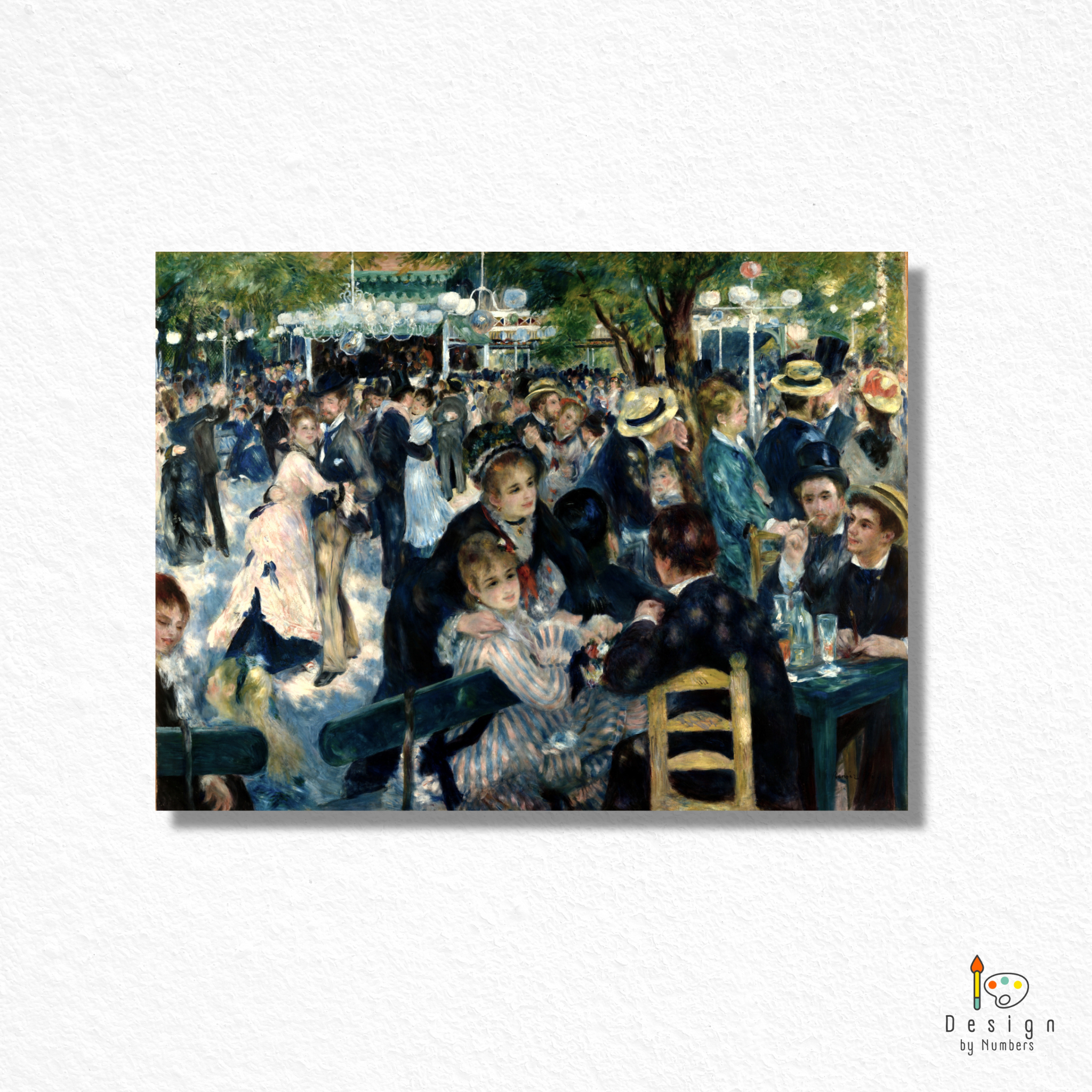 Dance at Le Moulin de la Galette - Pierre-Auguste Renoir - Paint by Numbers