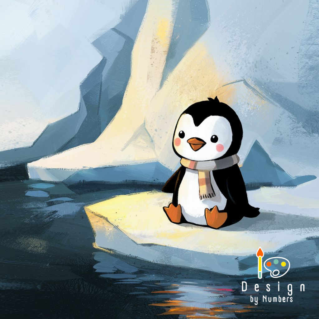 Baby Penguin - Children - Paint by Numbers