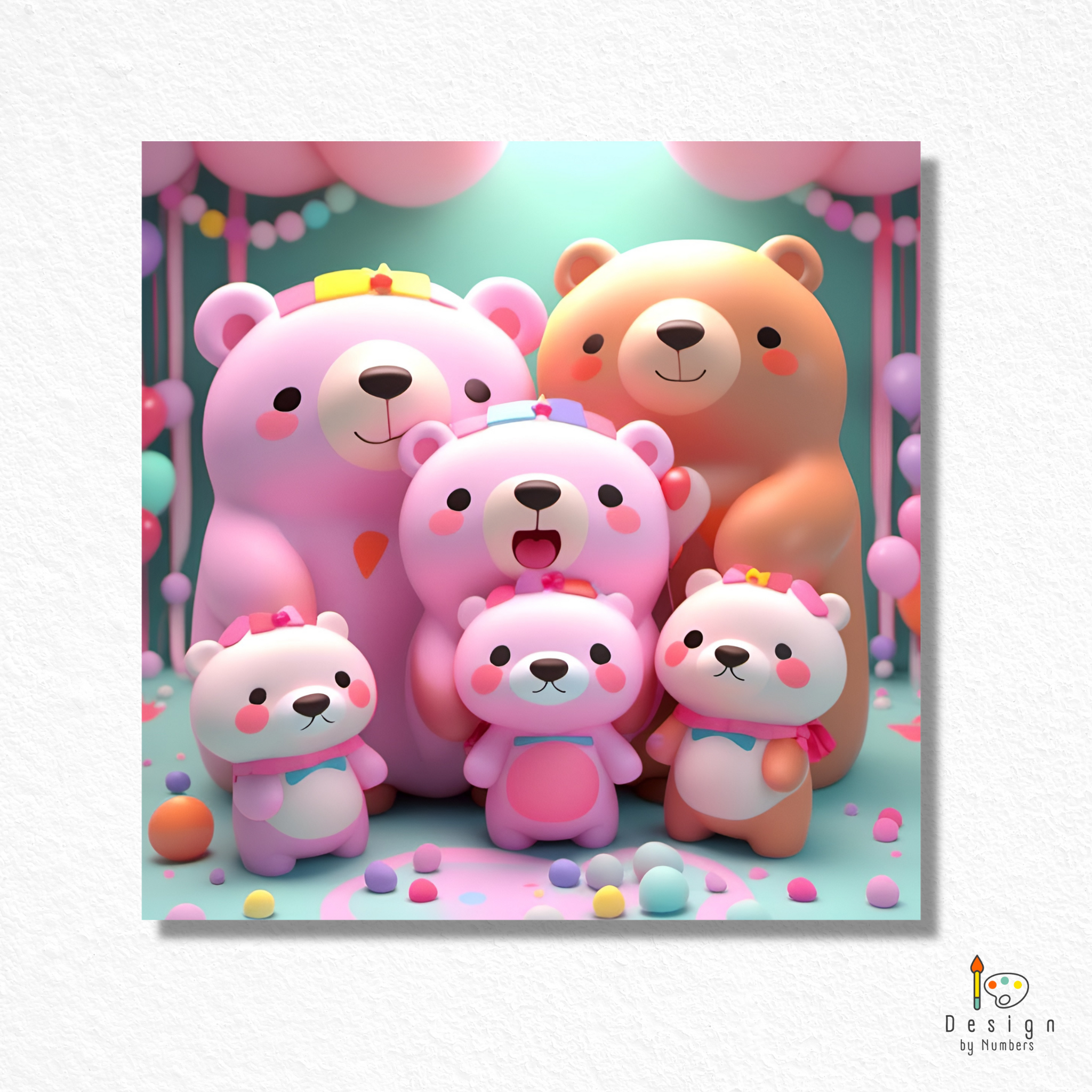 Bear Family- Paint by Numbers