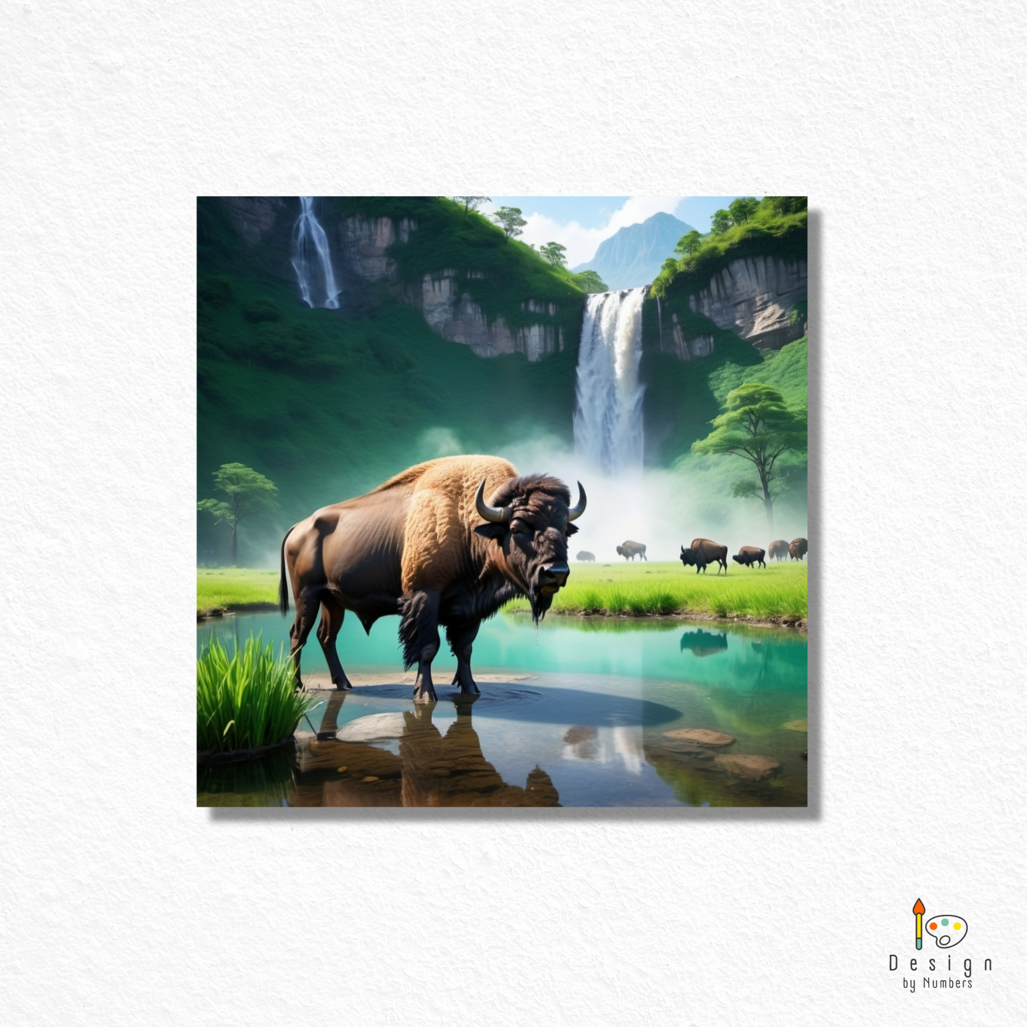 Buffalo Meadow- Paint By Numbers