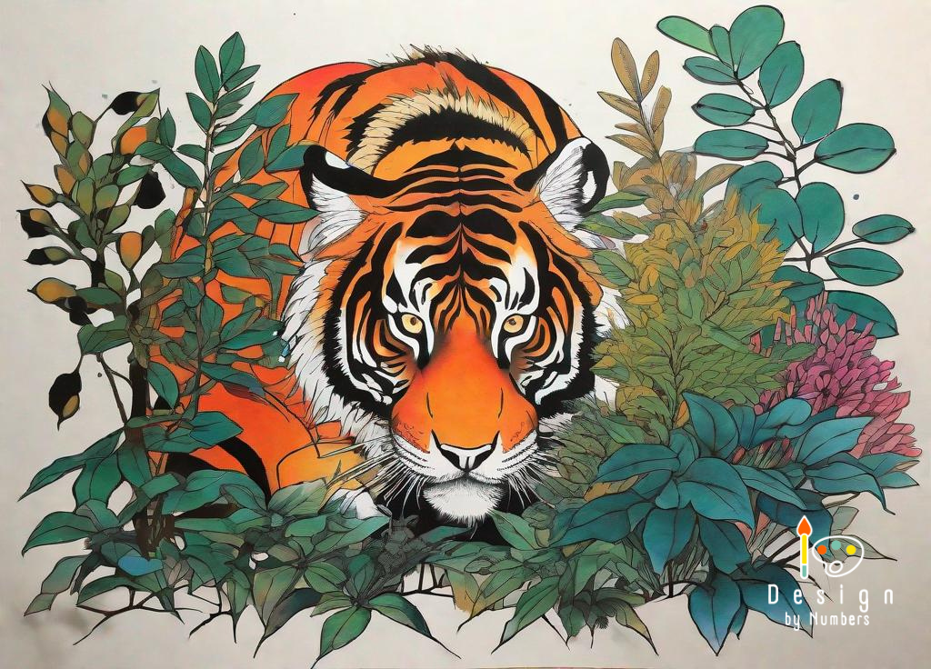 Bush Tiger - Paint by Numbers