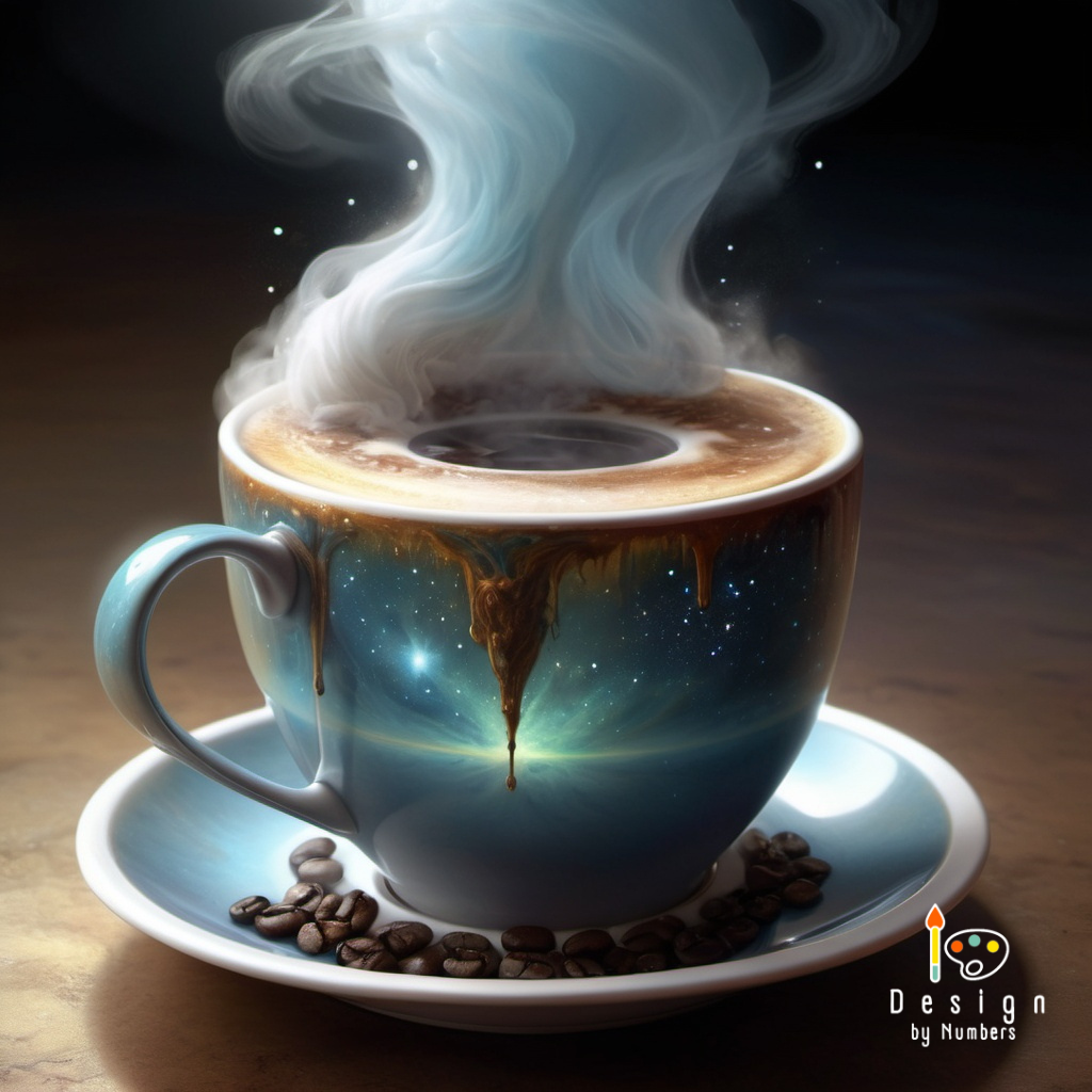 Celestial Coffee- Paint By Numbers