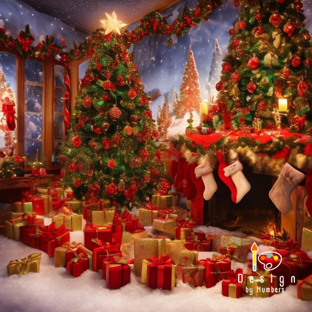 Hearth of Yule- Paint By Numbers