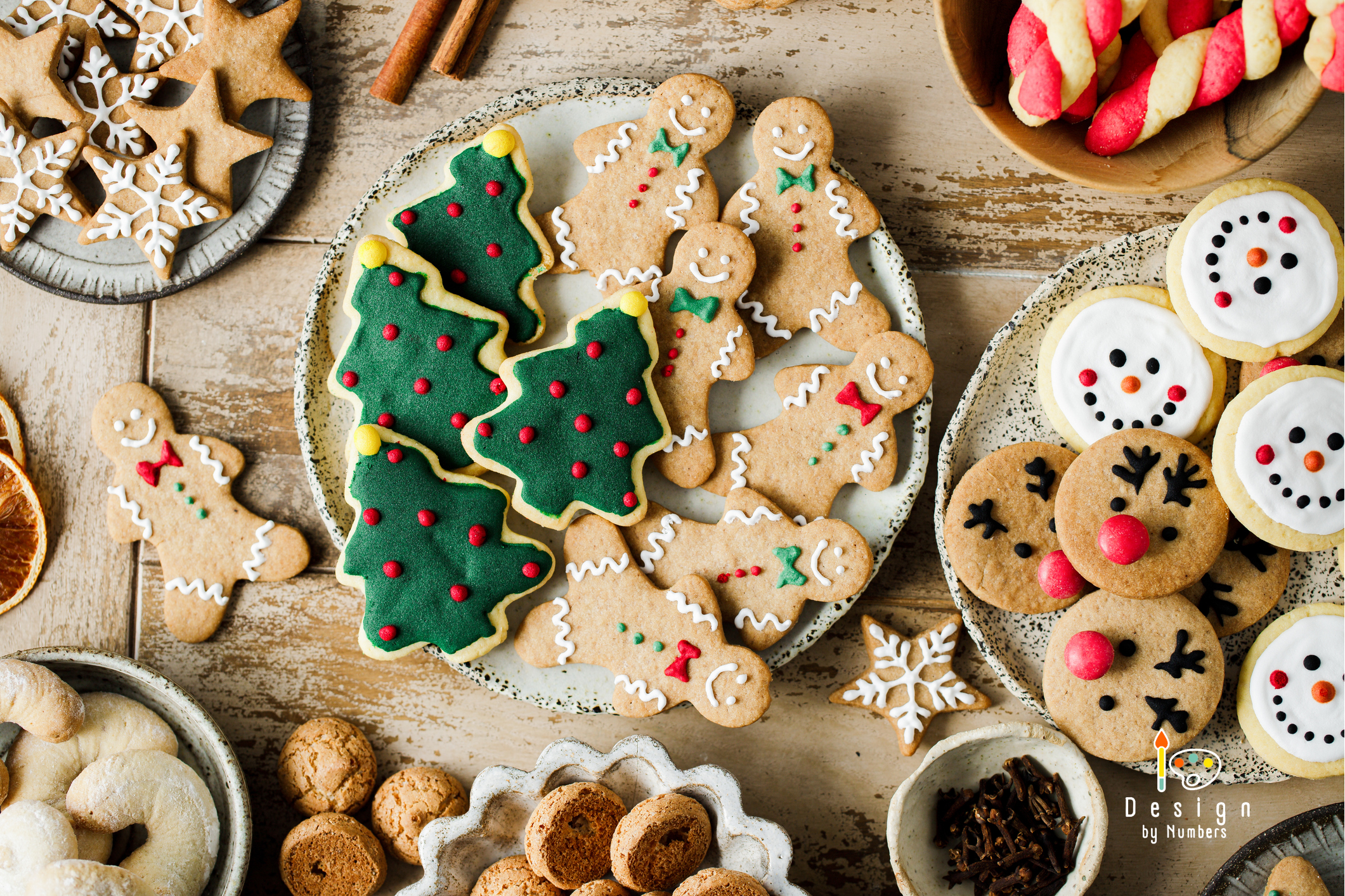 Christmas Cookies - Paint by Numbers