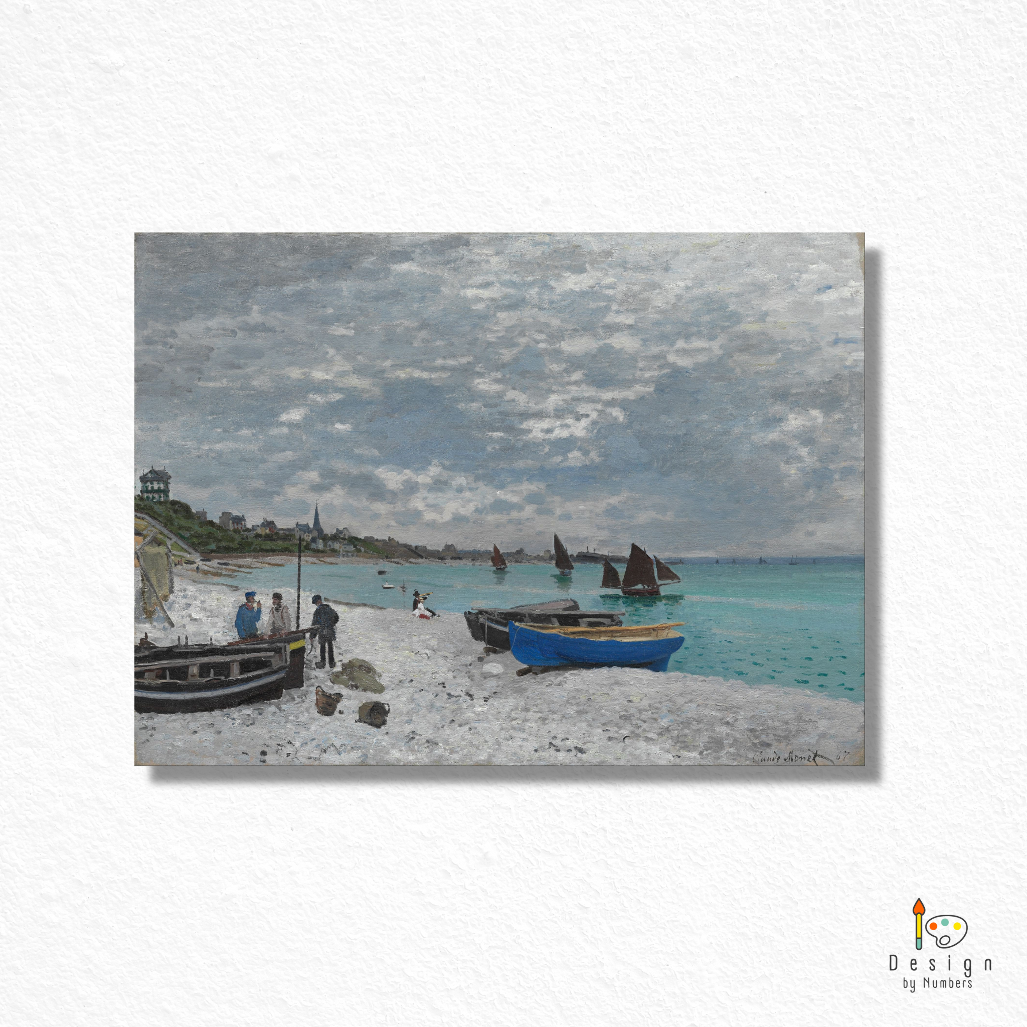 Beach at Sainte - Claude Monet - Paint by Numbers