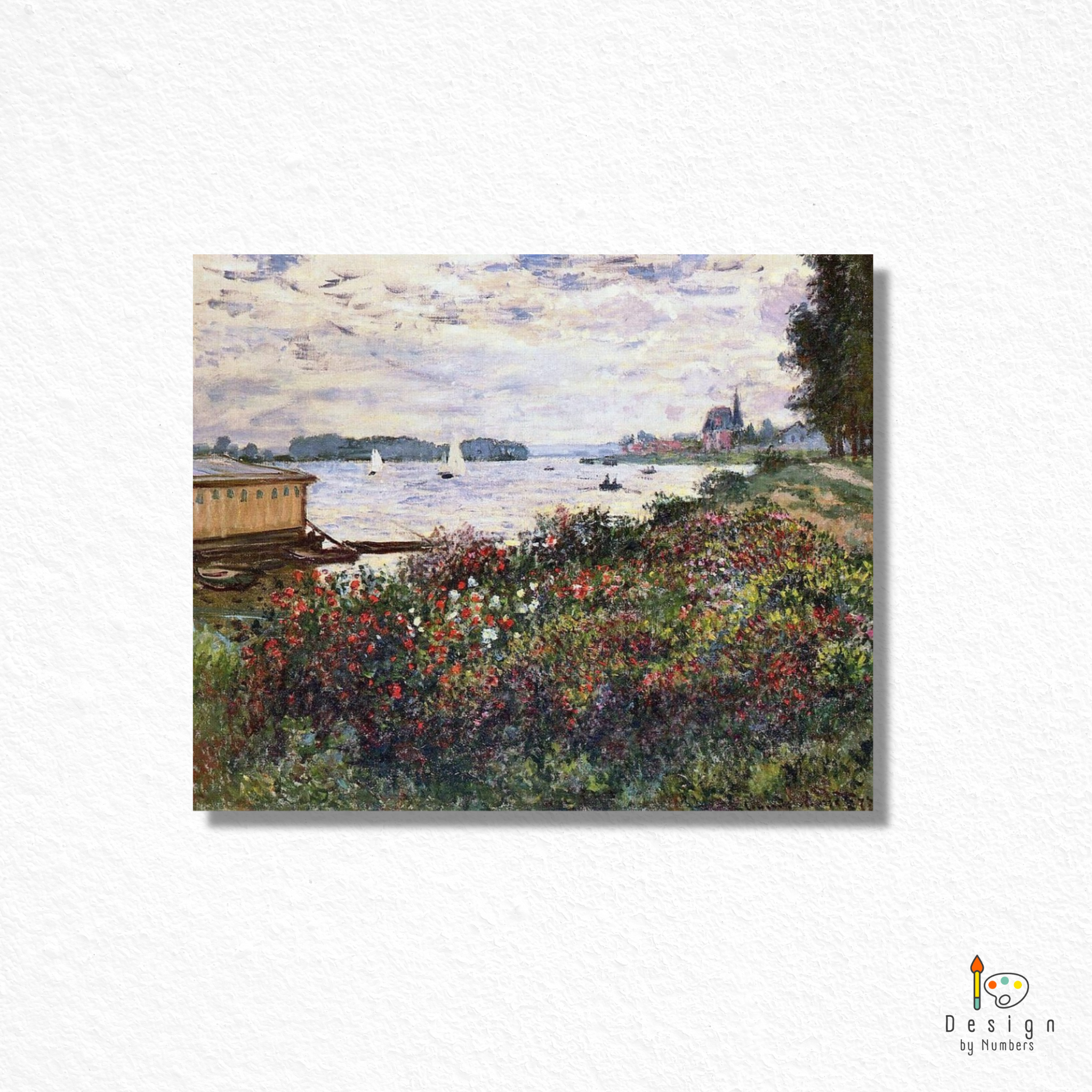 Riverbank at Argenteuil- Claude Monet- Paint by Numbers