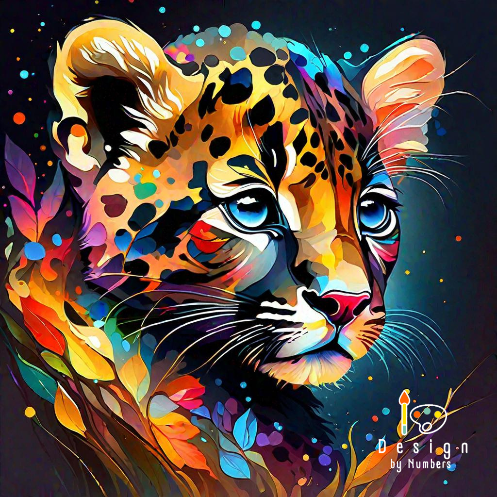 Colorful Cub- Paint By Numbers