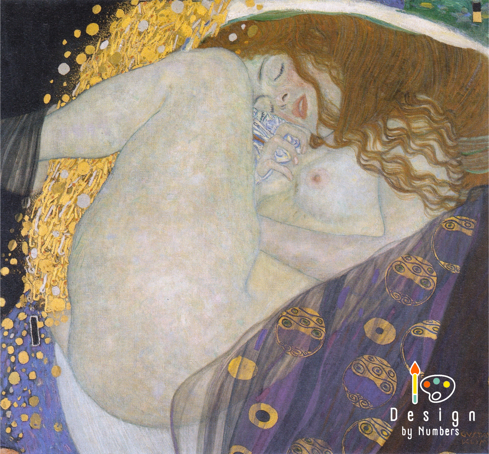 Danae- Gustav Klimt- Paint by Numbers