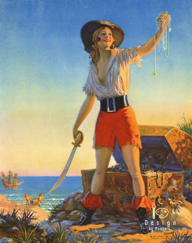 The Treasure Princess- Edward Mason Eggleston- Paint by Numbers