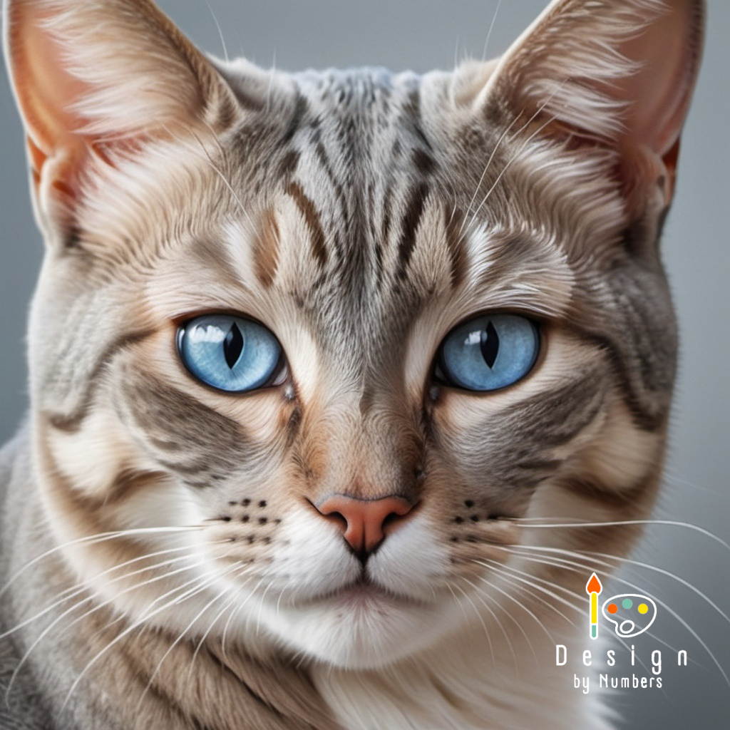 Feline Gaze- Paint By Numbers