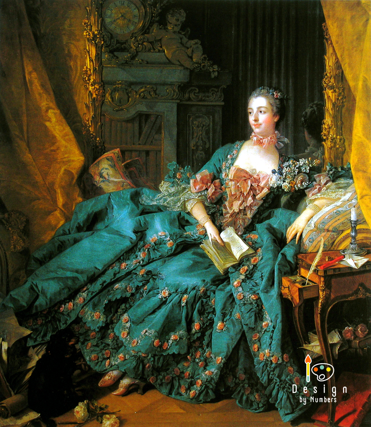 Marquise de Pompadour- François Boucher- Paint by Numbers