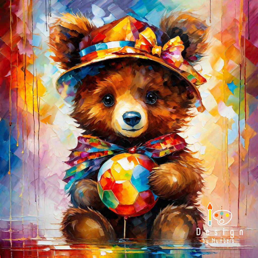 Fuzzy Footballer- Paint By Numbers