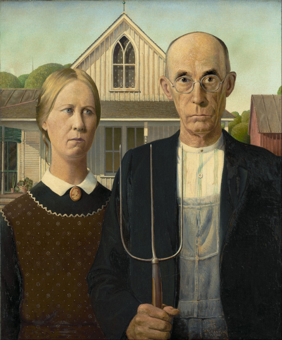 Masterpiece Me- Custom American Gothic Canvas Print