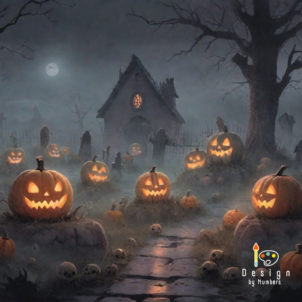 Foggy Fright- Paint By Numbers
