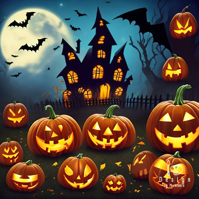 Spooky Night- Paint By Numbers