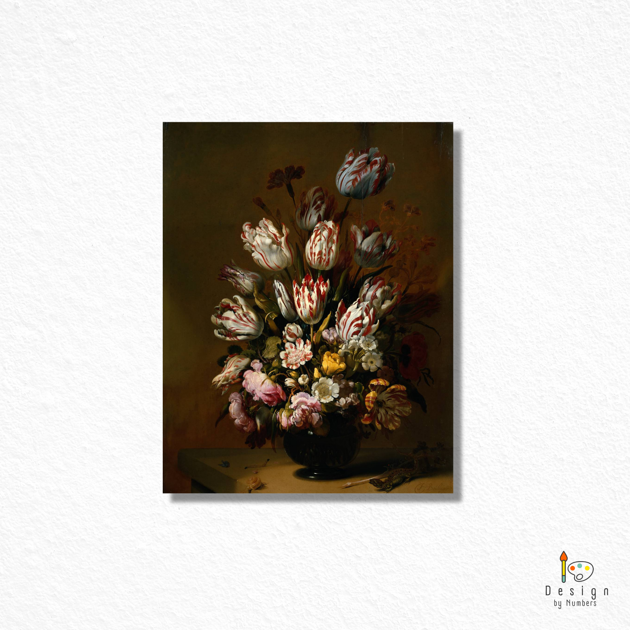 Still Life with Flowers- Hans Bollongier- Paint by Numbers