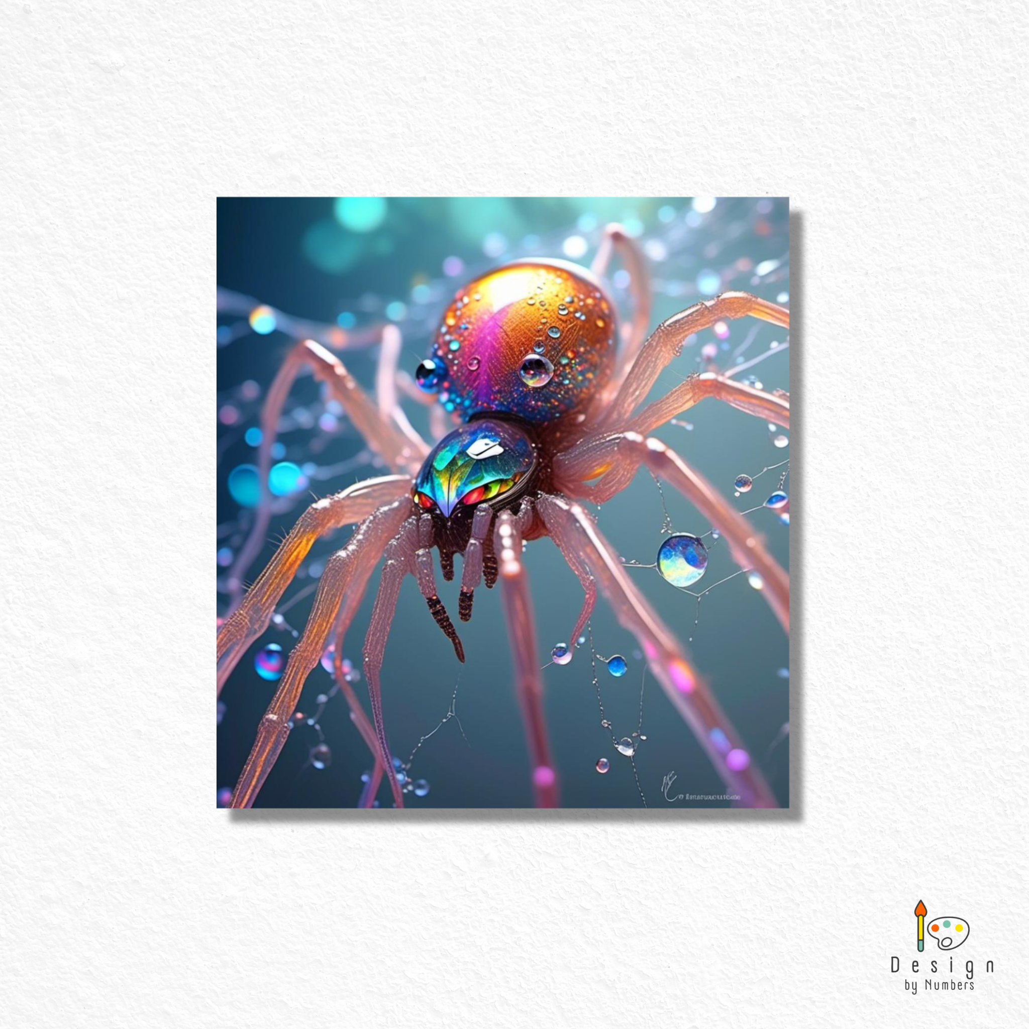 Iridescent Spider- Paint By Numbers