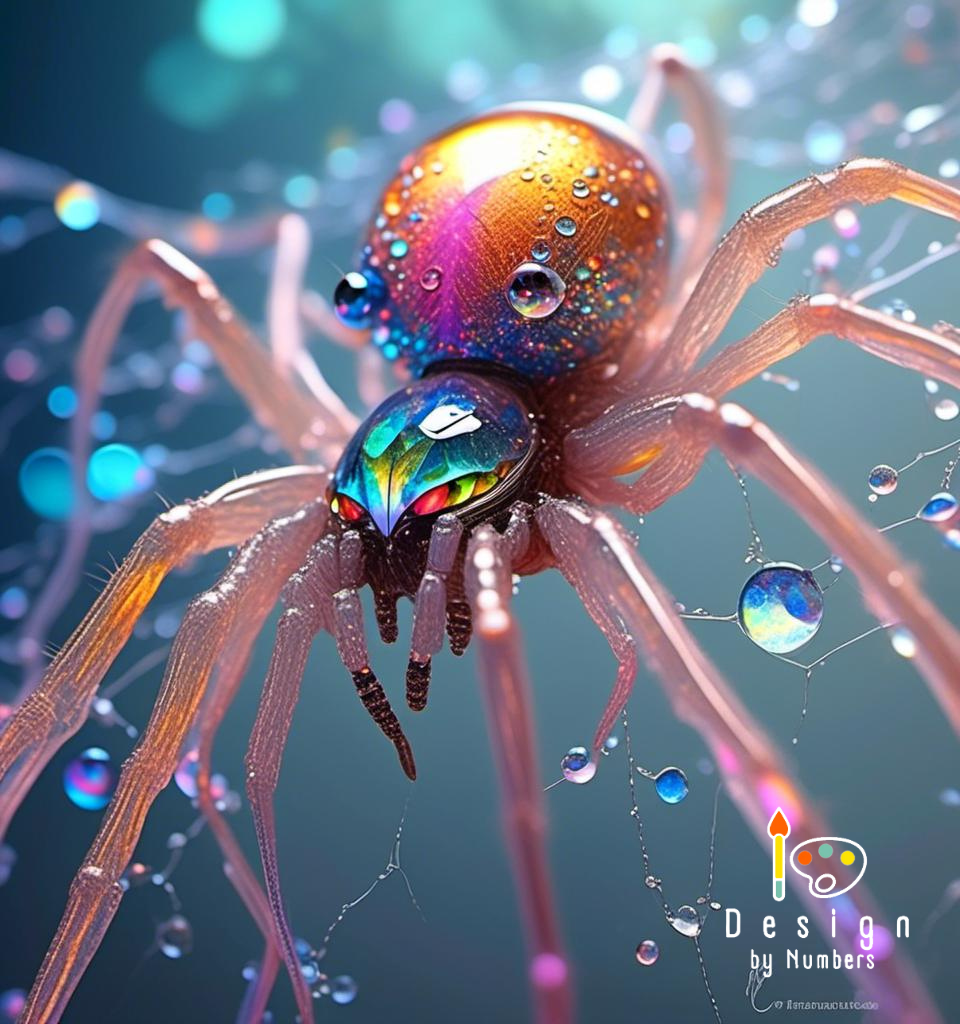 Iridescent Spider - Paint by Numbers