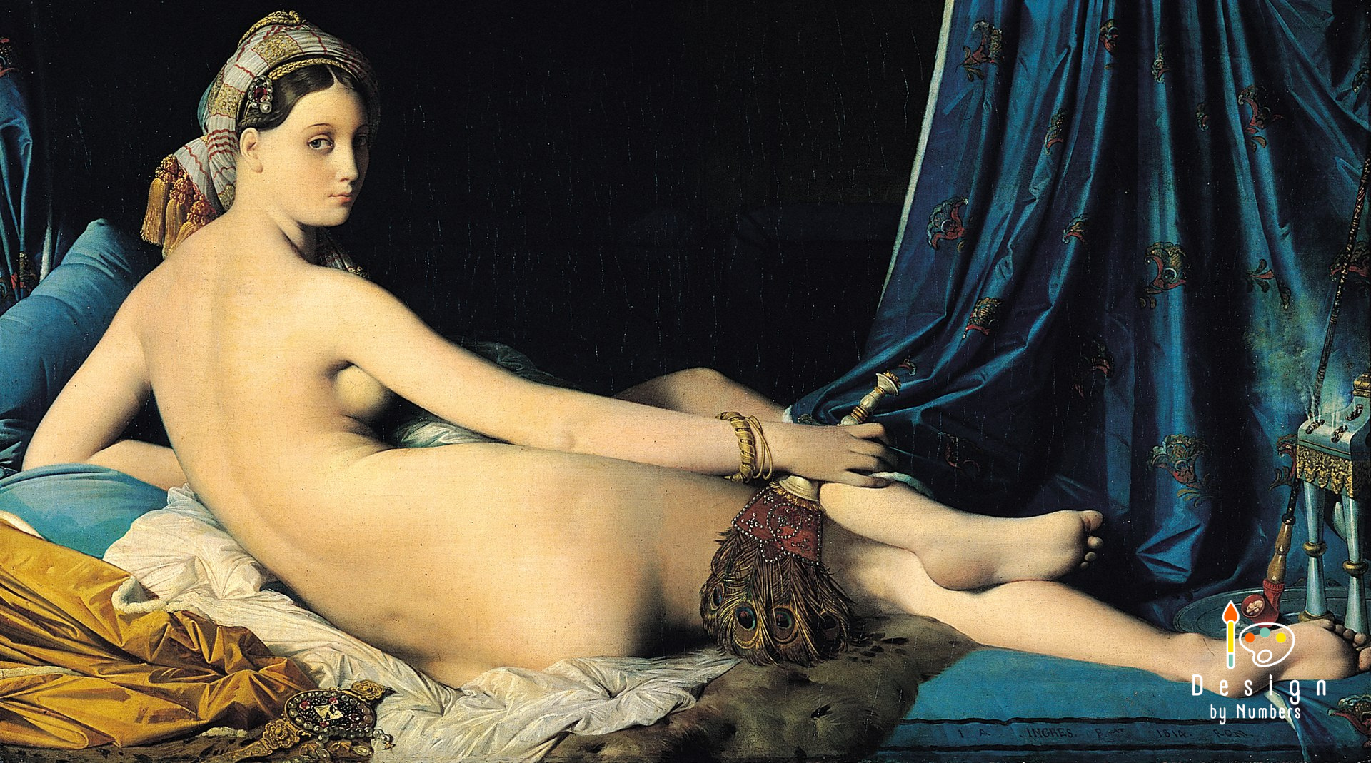 La Grande Odalisque- Jean-Auguste-Dominique Ingres- Paint by Numbers