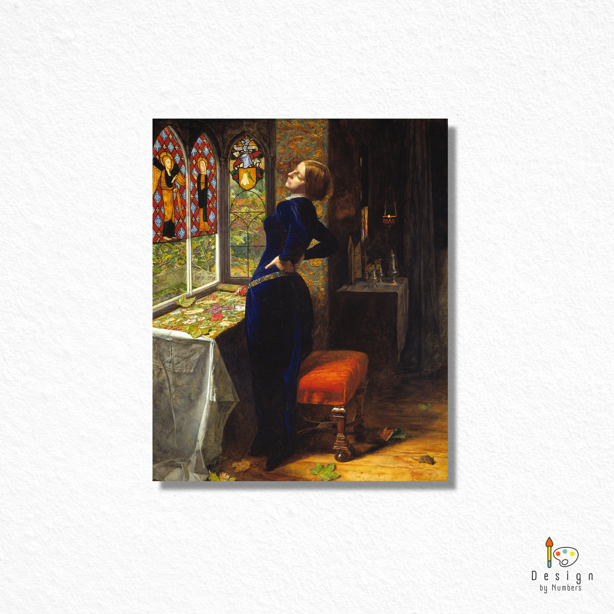 Mariana- John Everett Millais- Paint by Numbers
