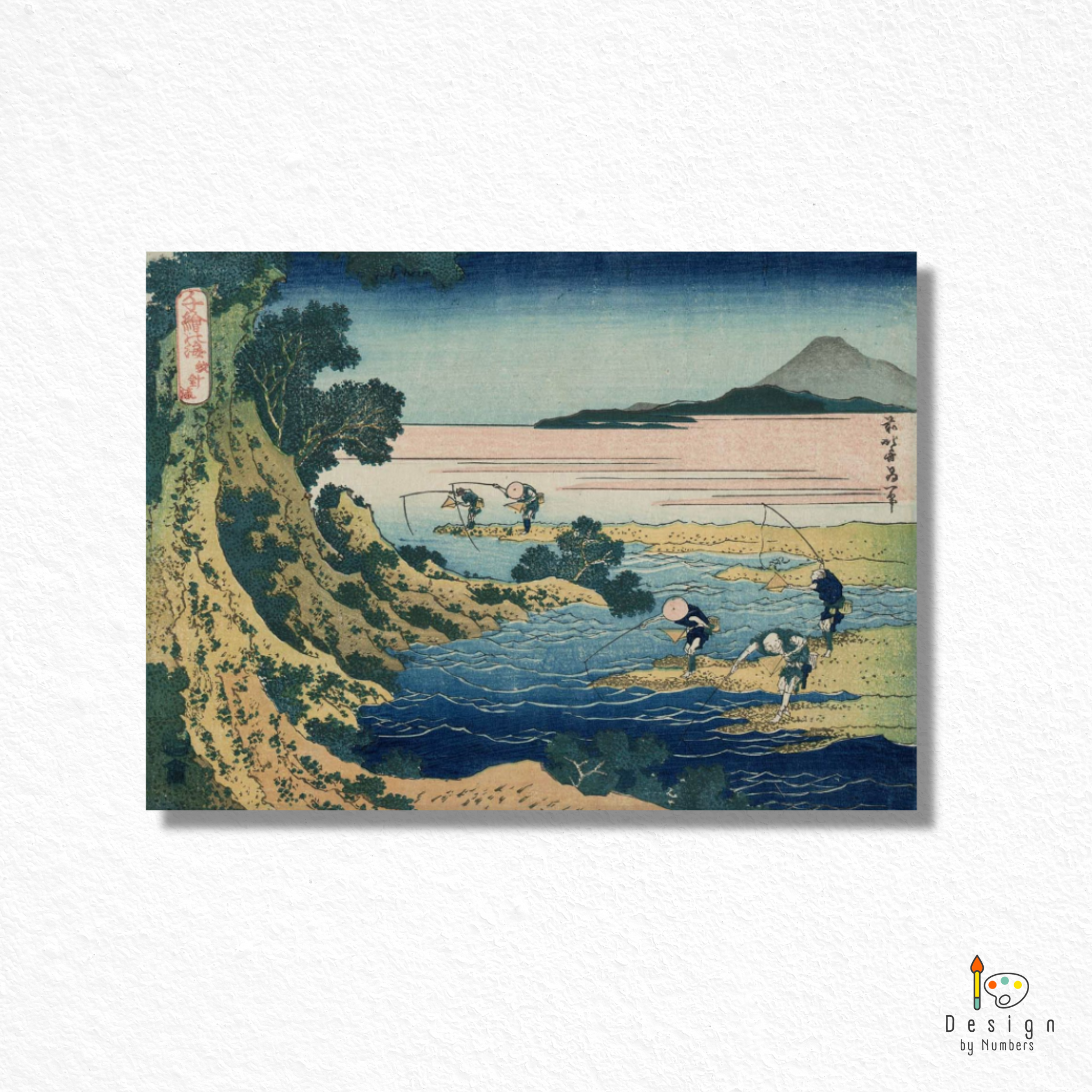 Fly Fishing - Katsushika Hokusai - Paint by Numbers