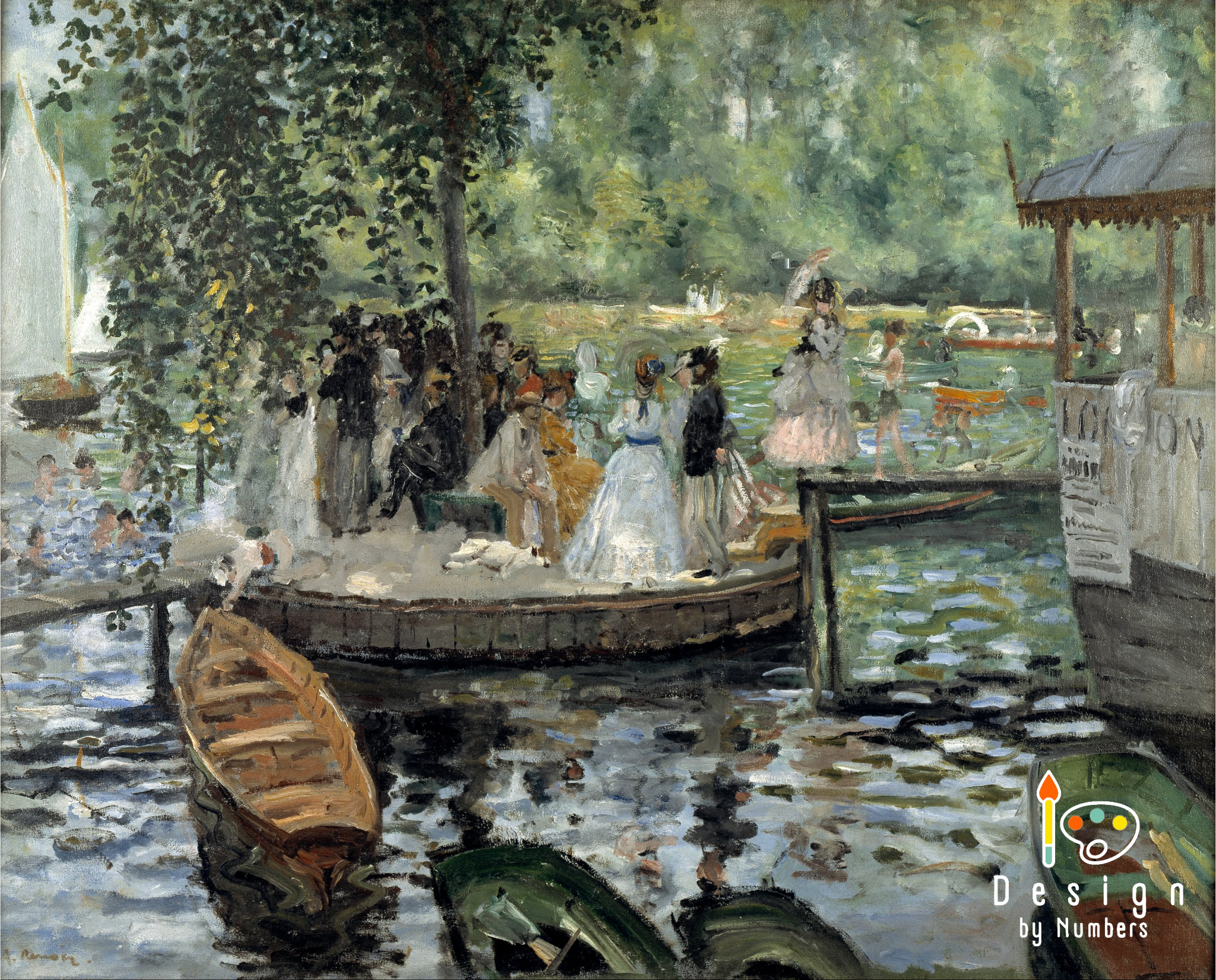 La Grenouillère- Pierre-Auguste Renoir- Paint by Numbers