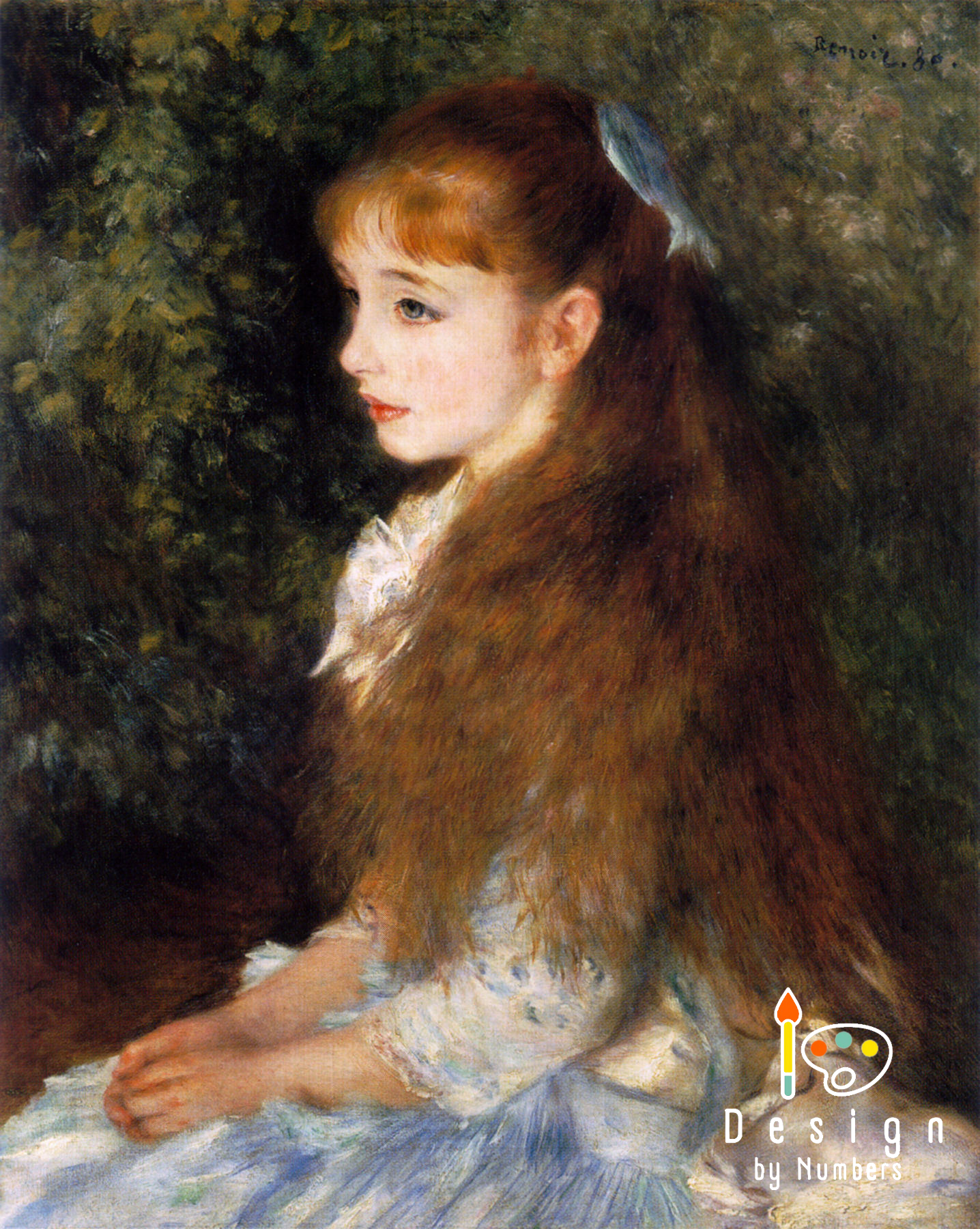 Mlle Irene Cahen d'Anvers- Pierre-Auguste Renoir- Paint by Numbers