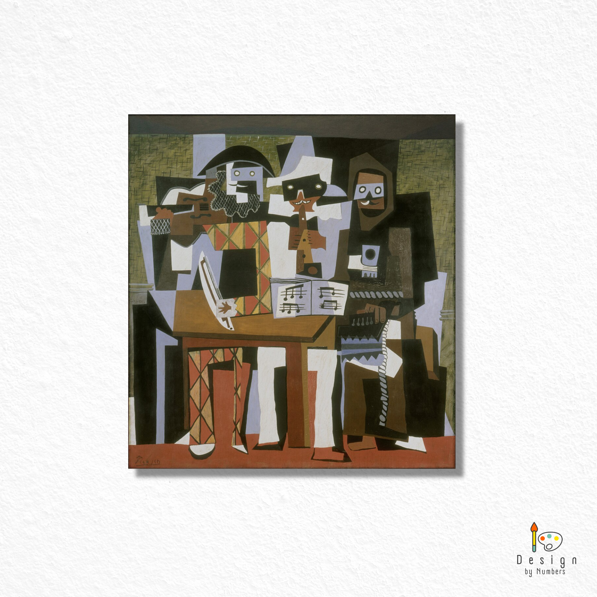 Nous Autres Musiciens (Three Musicians)- Pablo Picasso- Paint by Numbers