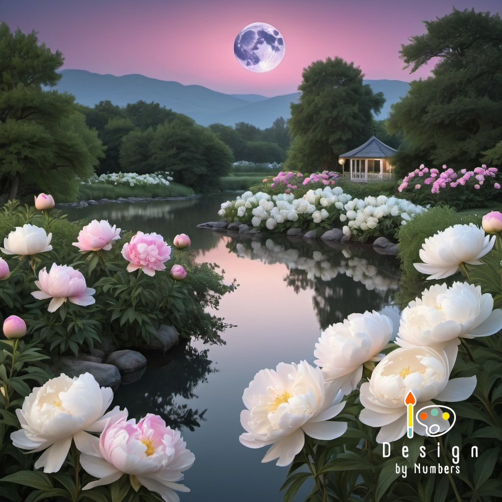 Peony Dream- Paint By Numbers