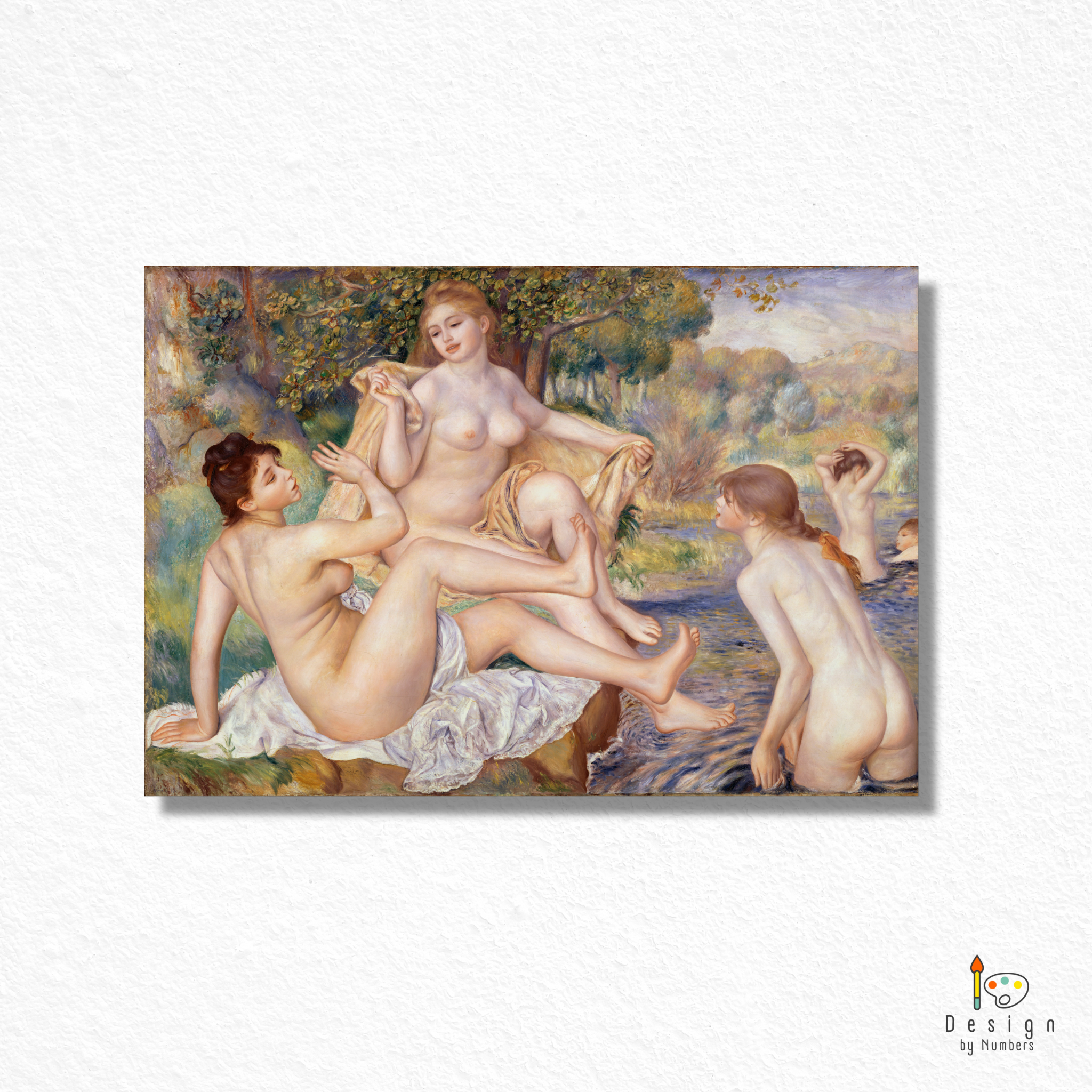 Les Grandes Baigneuses- Pierre-Auguste Renoir- Paint by Numbers