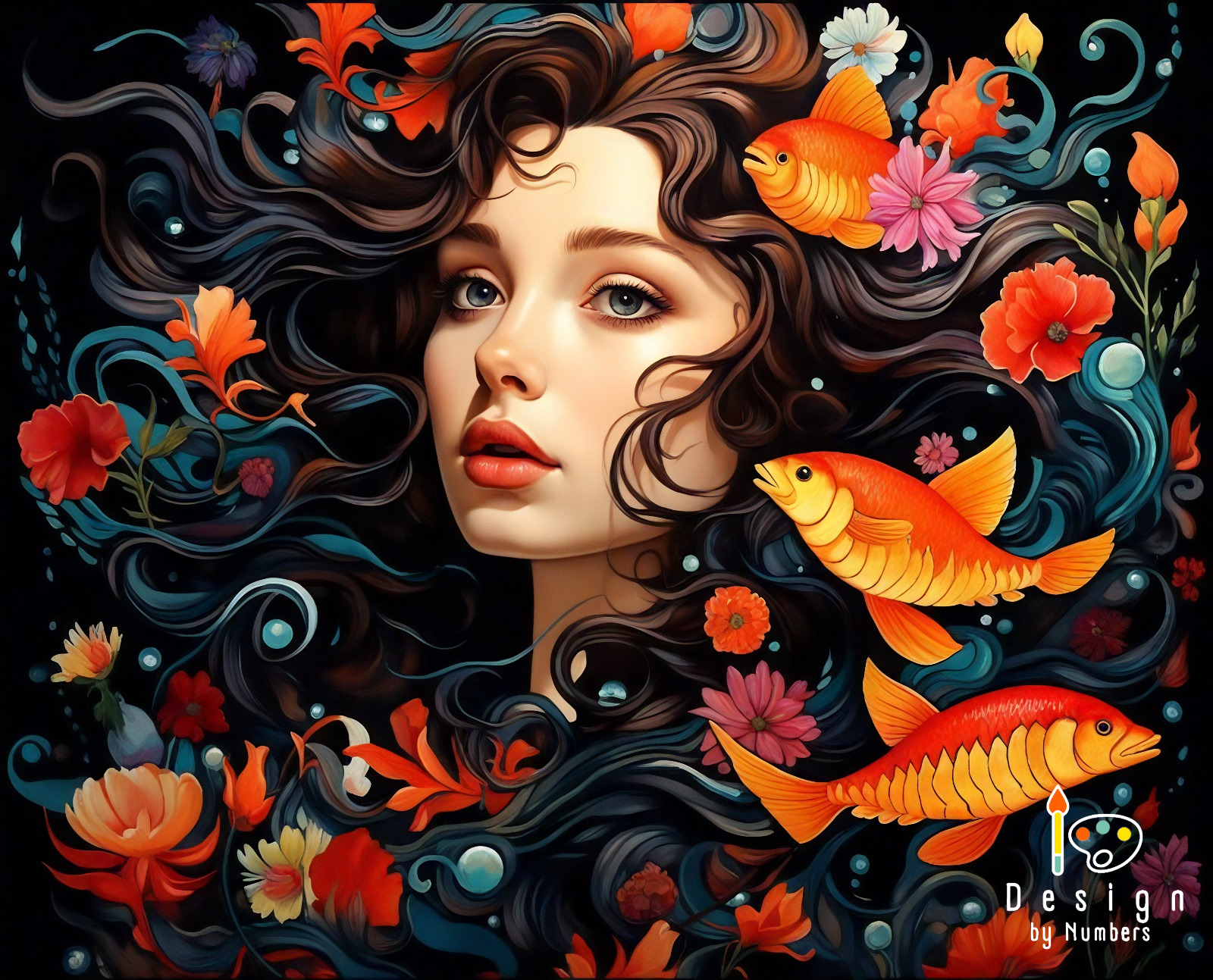 Serene Siren- Paint by Numbers
