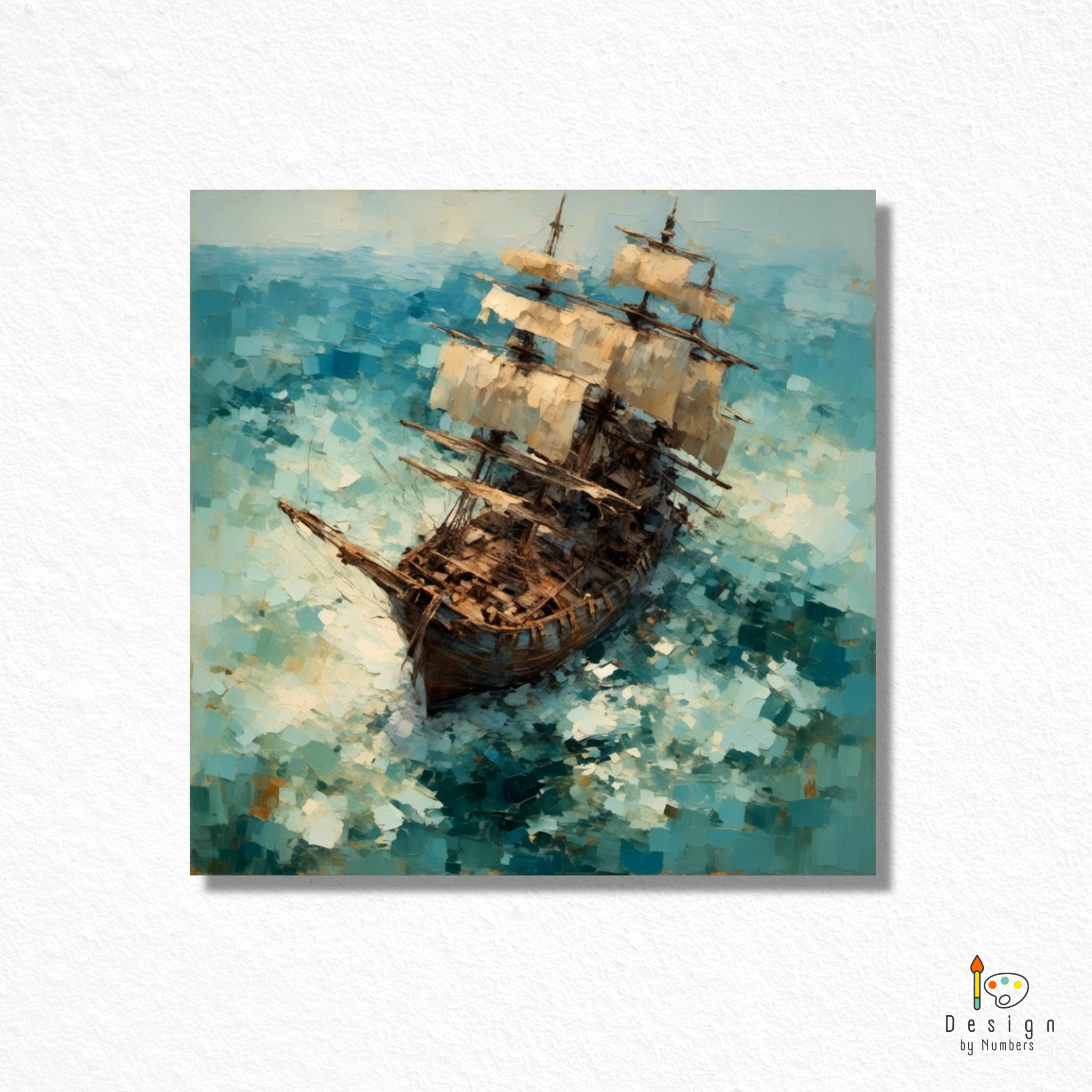 Ship in Torrent- Paint by Numbers
