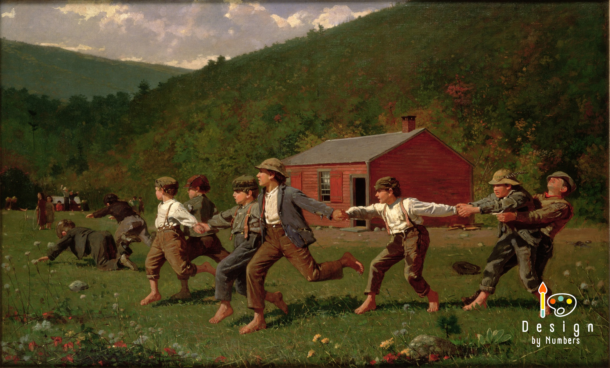 Snap the Whip- Winslow Homer- Paint by Numbers
