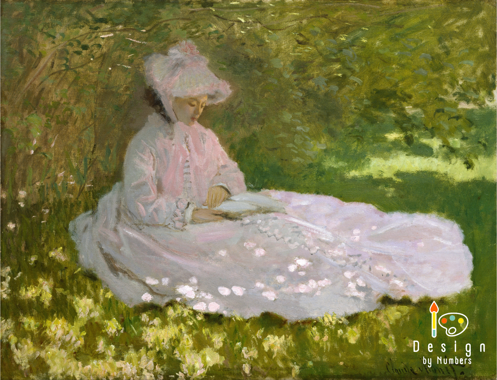 Springtime- Claude Monet- Paint by Numbers