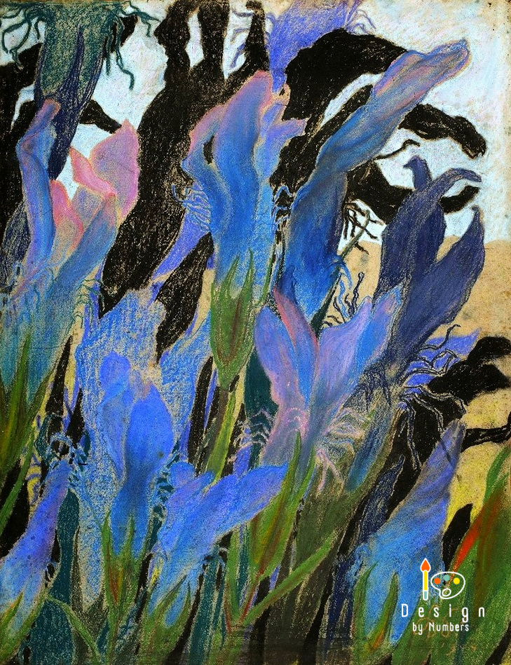Irises- Stanislaw Wyspianski- Paint by Numbers