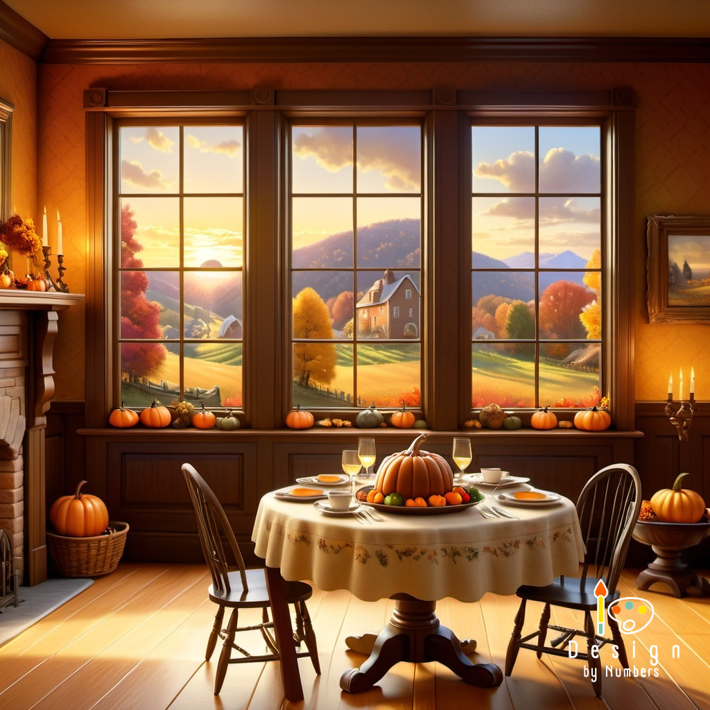Harvest Table- Paint By Numbers