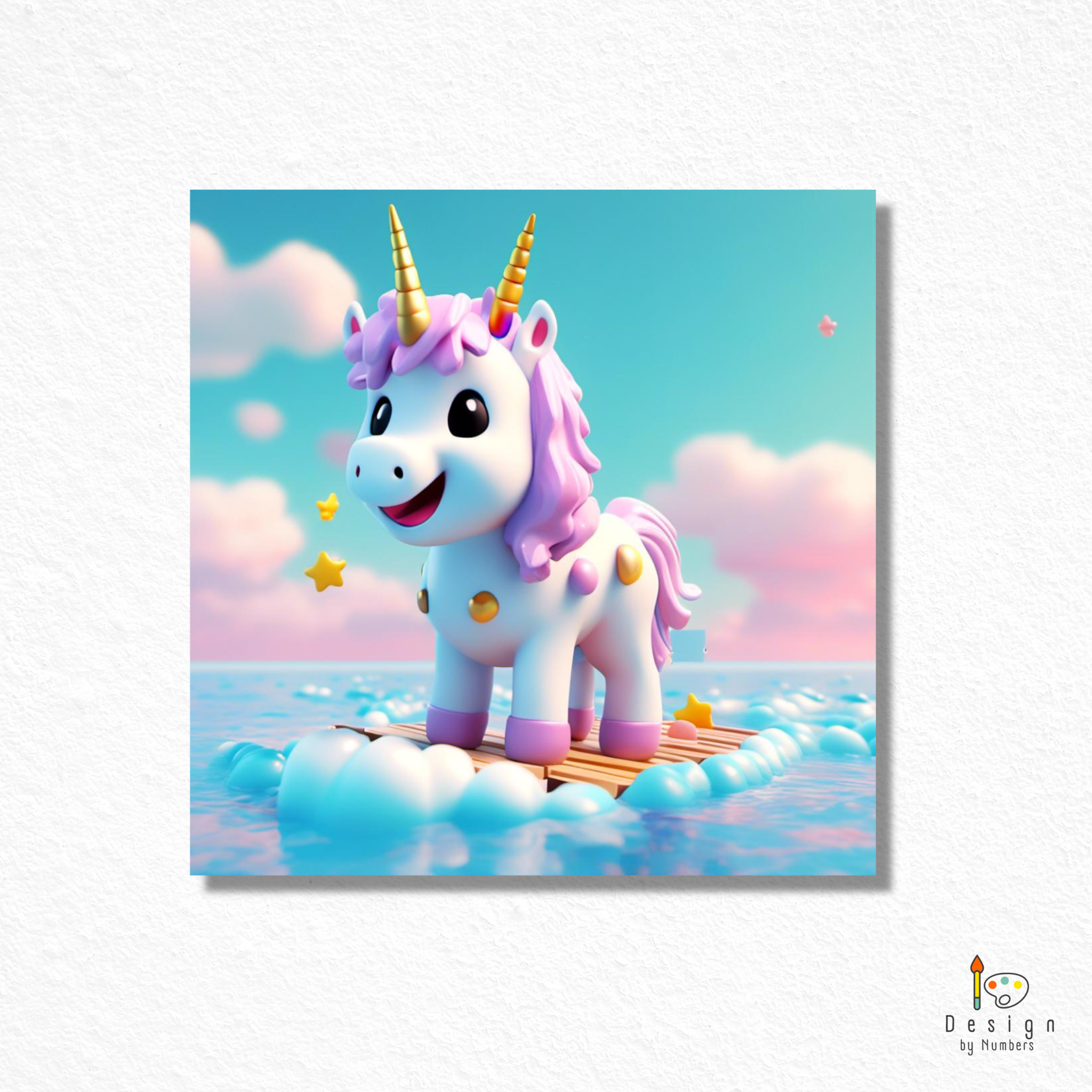 Pink Unicorn- Paint by Numbers