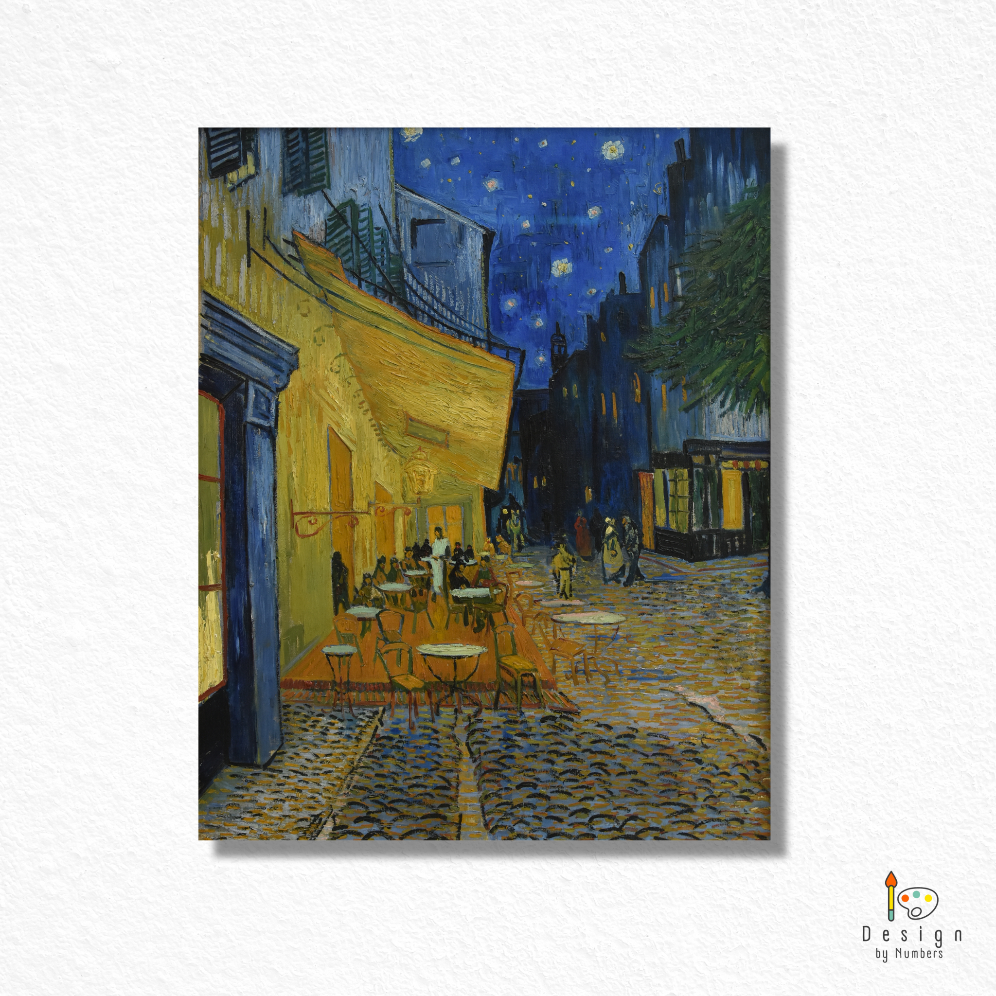 Café Terrace at Night - Vincent van Gogh - Paint by Numbers