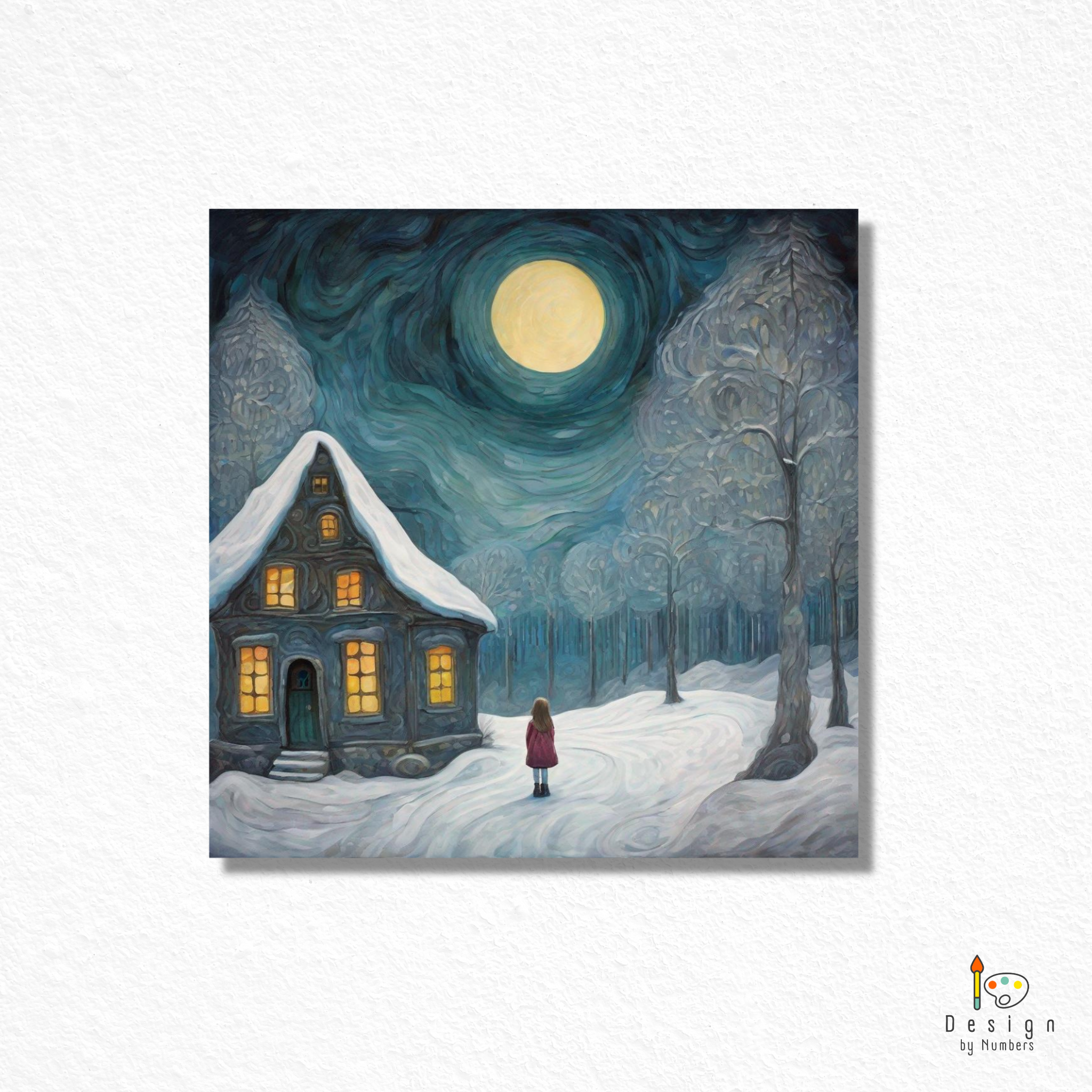 Red's Moonlight Dream- Paint By Numbers
