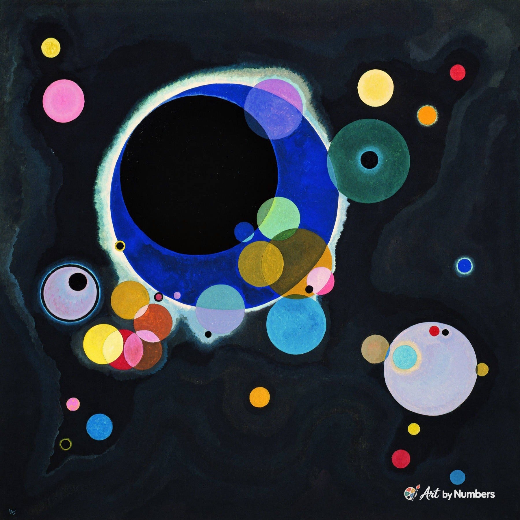 Several Circles - Wassily Kandinsky - Paint by Numbers · image 2