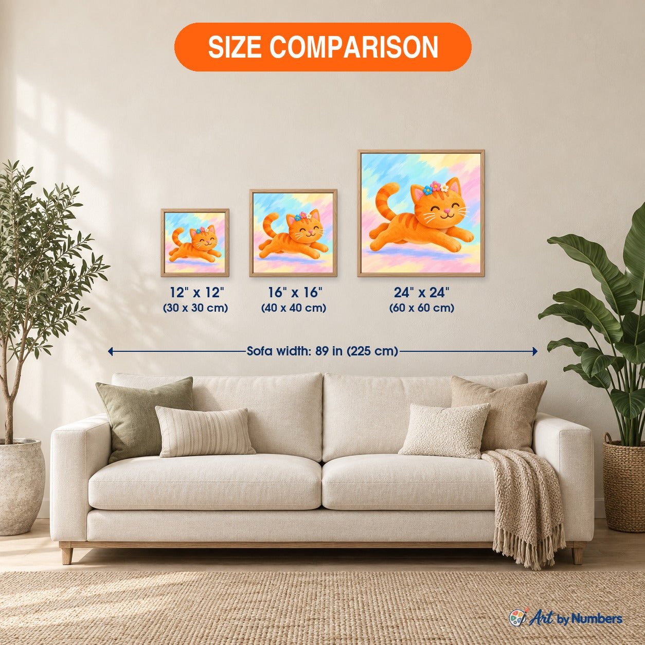 Joyful Pastel Leaping Cat - Paint by Numbers · image 5