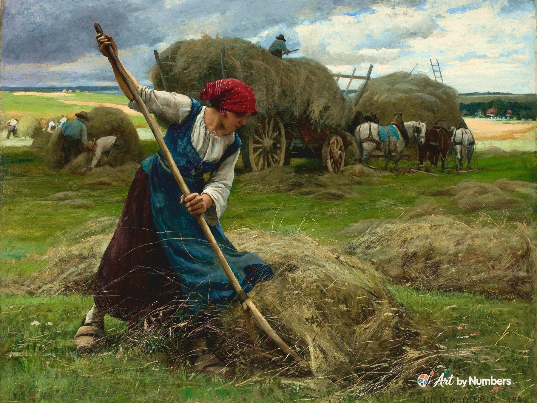 Haying Scene - Julien Dupré - Paint by Numbers · image 2