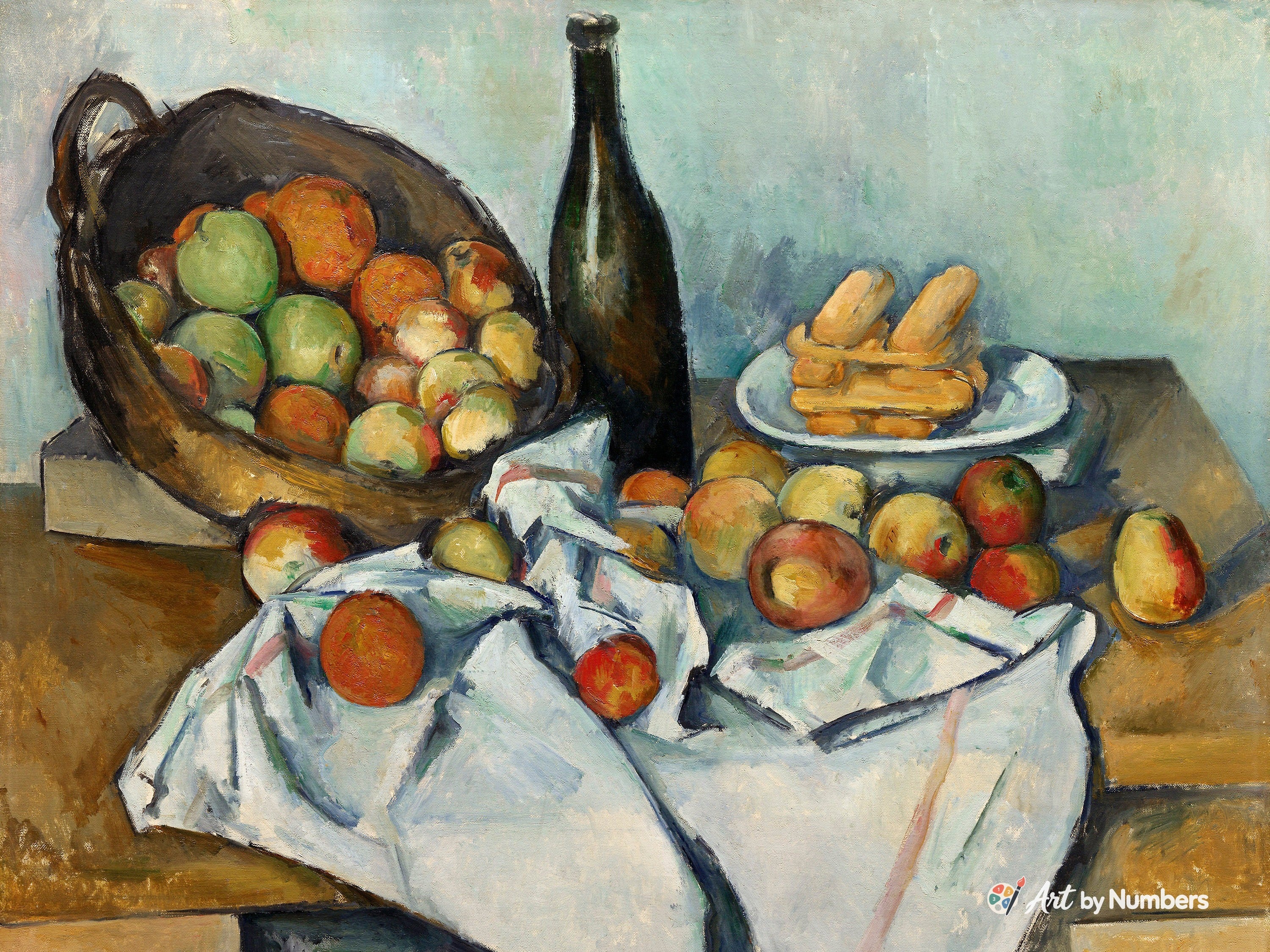 The Basket of Apples - Paul Cézanne - Paint by Numbers · image 2