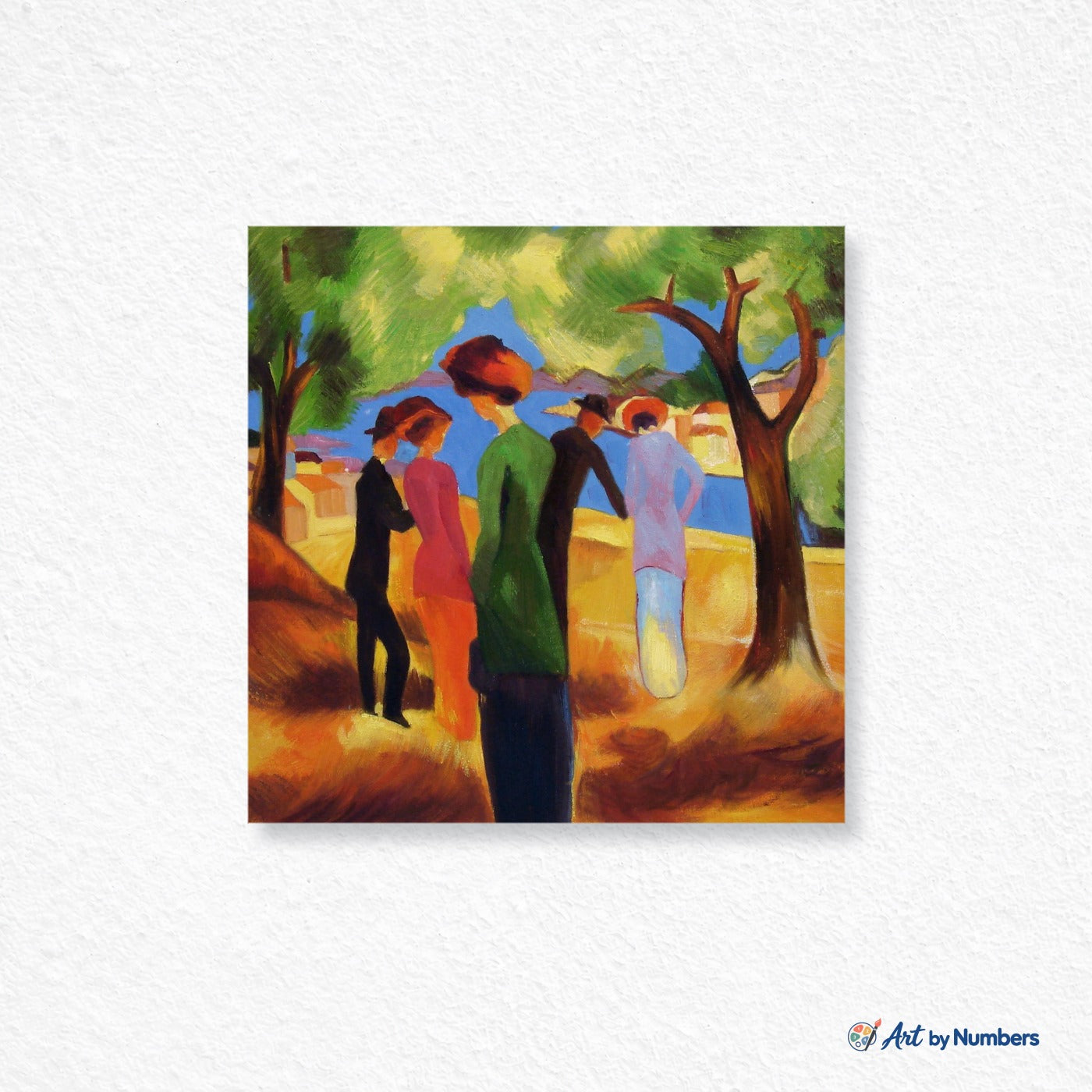Woman in a Green Jacket - August Macke - Paint by Numbers · image 1