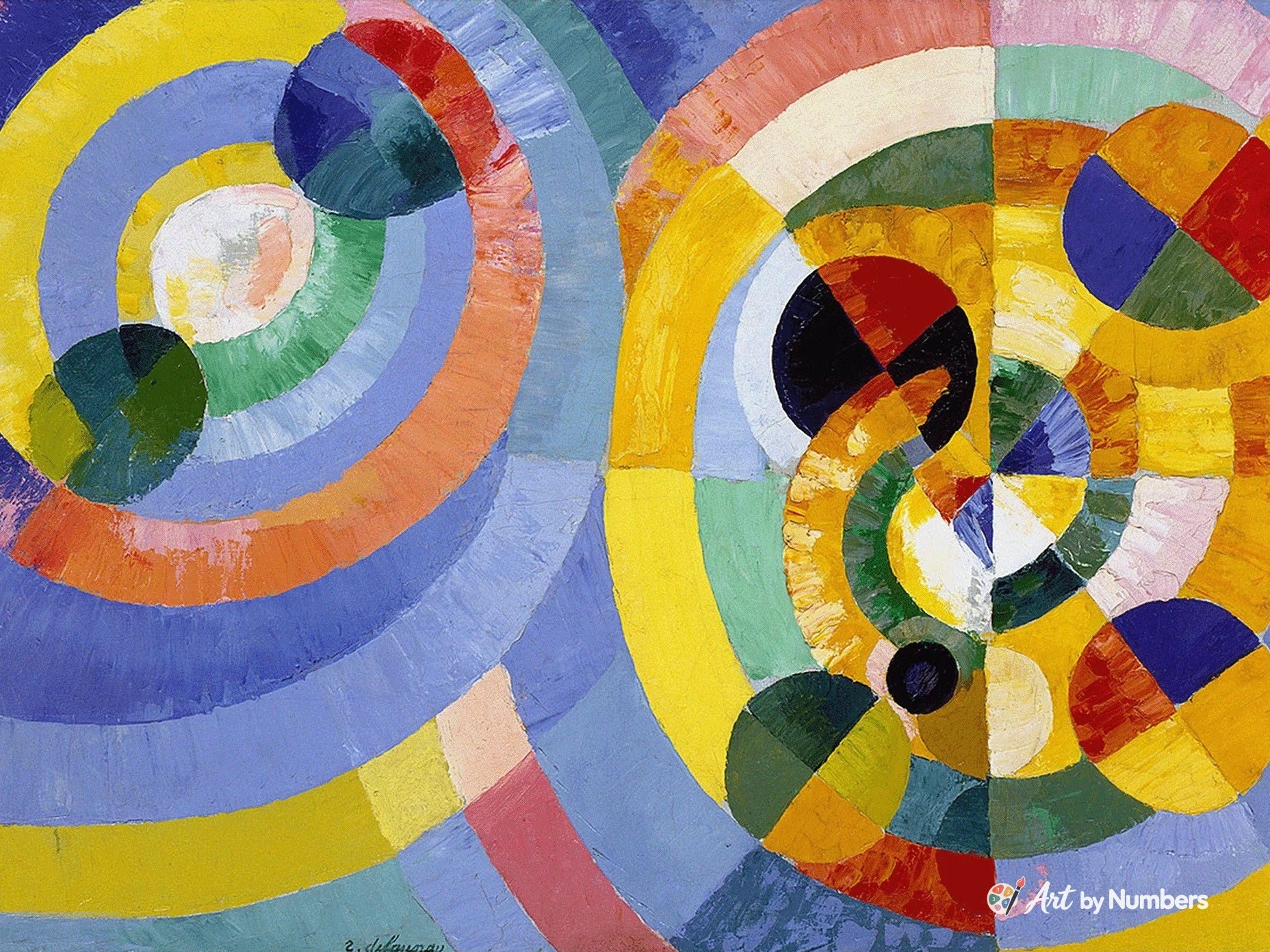 Circular Forms - Robert Delaunay - Paint by Numbers · image 2