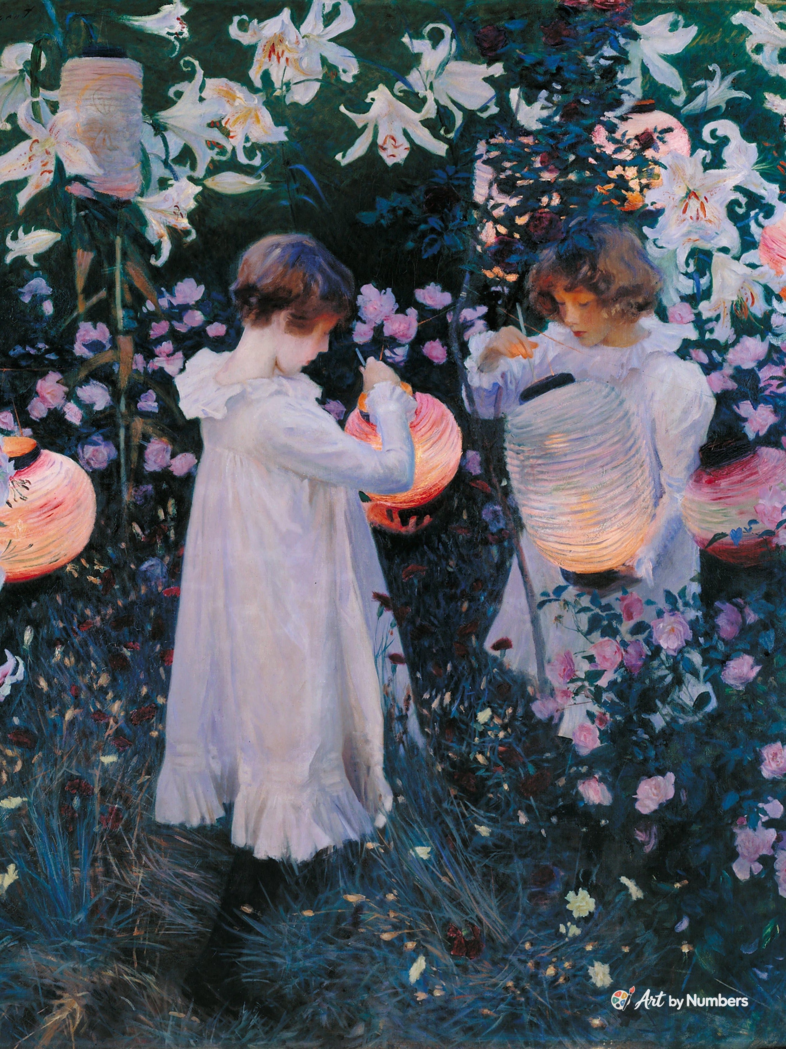 Carnation, Lily, Lily and Rose - John Singer Sargent - Paint by Numbers · image 2