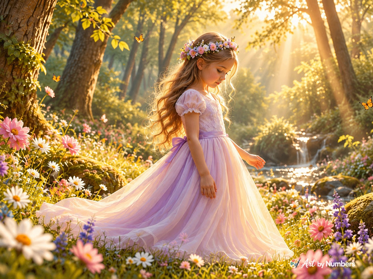 Enchanted Princess in the Sunlit Forest · image 2